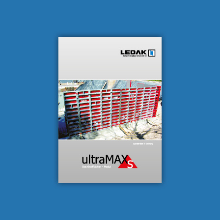 Broschüre von LEDAK über Wandschalung ultraMAX S von Mayer Schaltechnik.